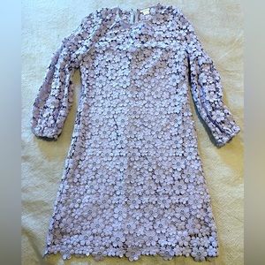 Lilac Shoshanna Lace Bell Sleeved Dress